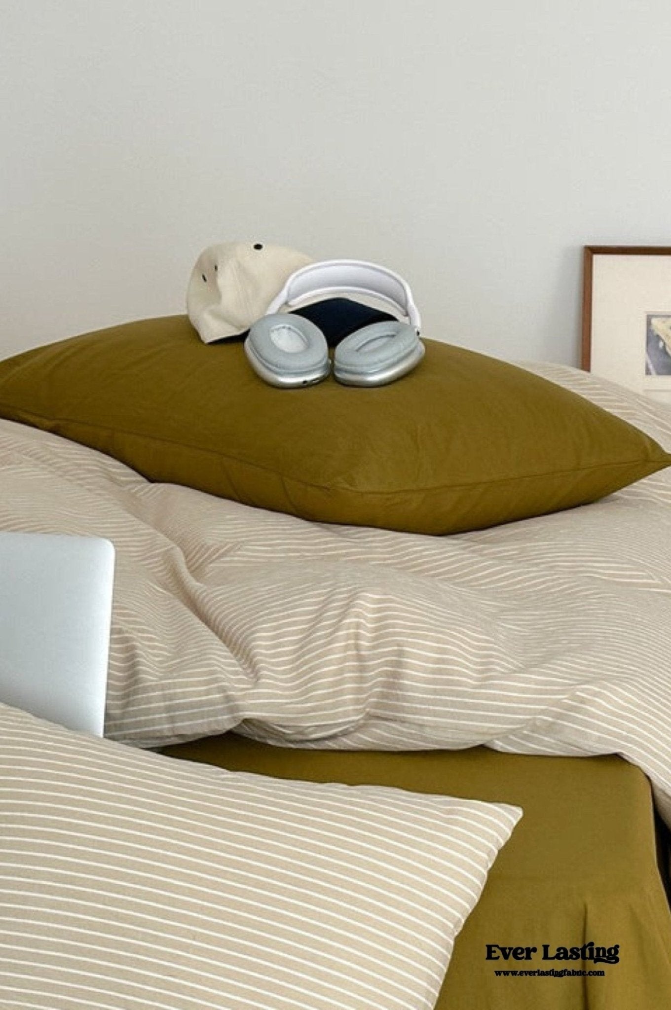 Thin Striped Duvet Cover / Blue - Ever Lasting