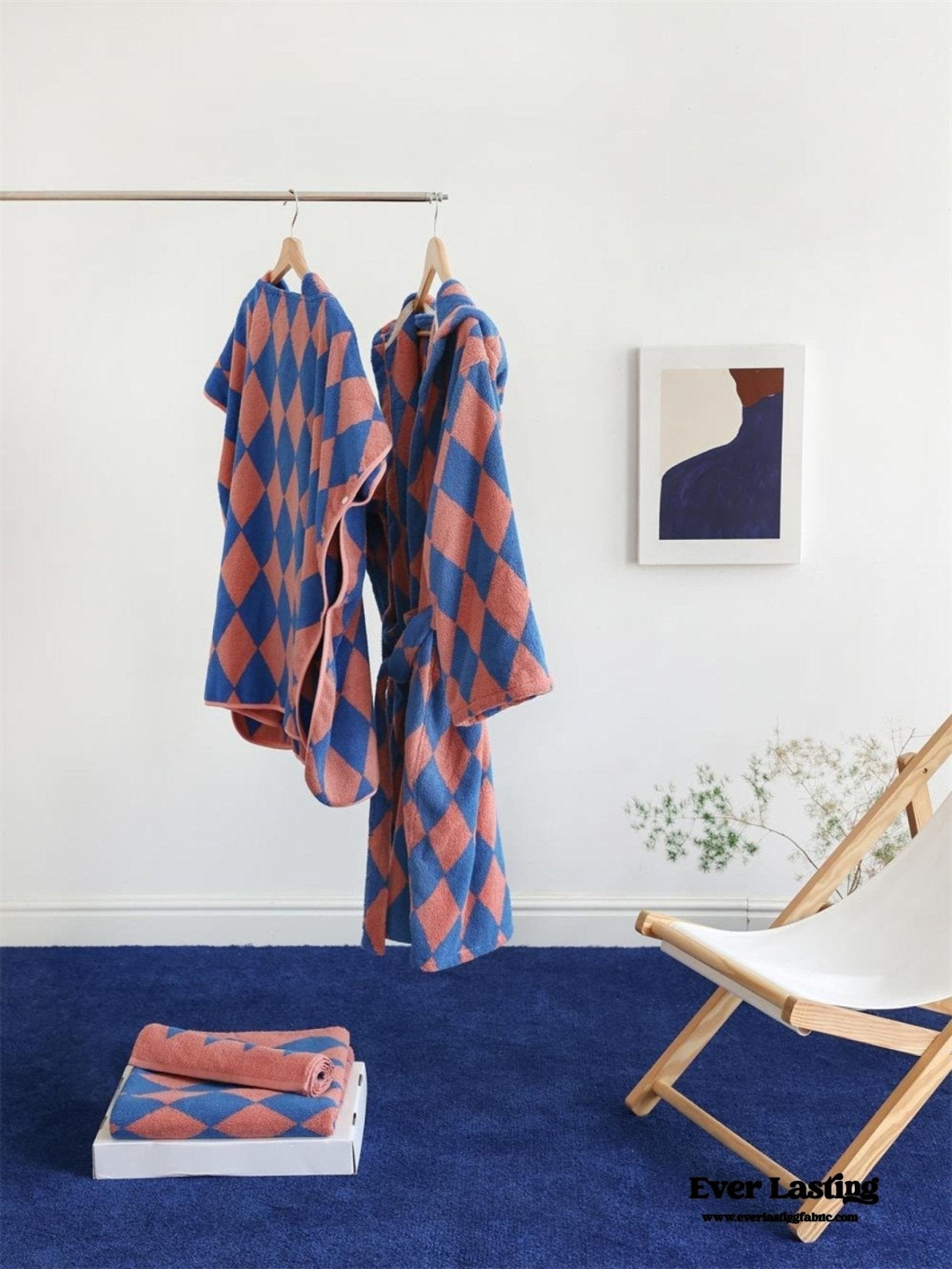 Thin Striped Towel and Bathrobe Set - Ever Lasting