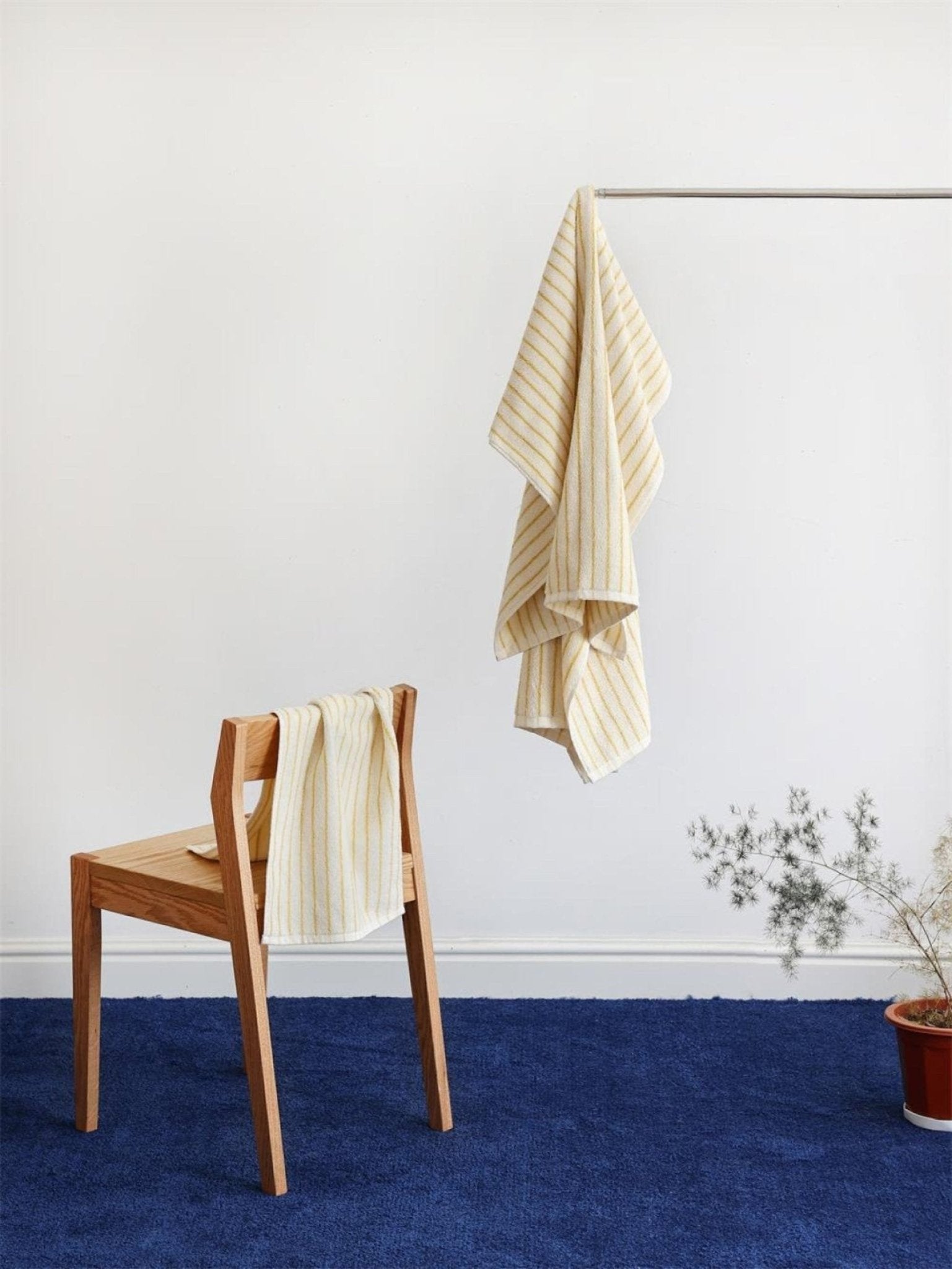 Thin Striped Towel and Bathrobe Set - Ever Lasting