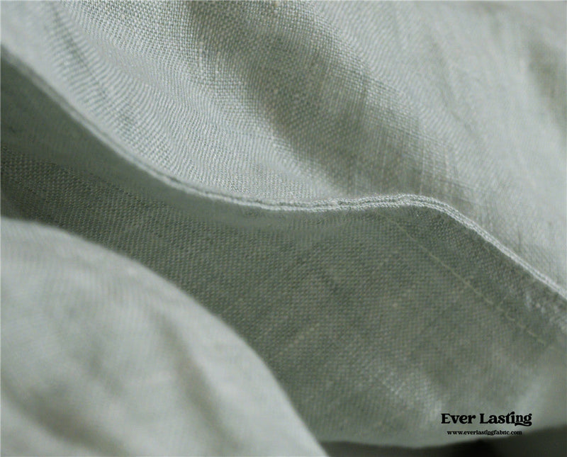 Tied Linen Bedding Set / Gray