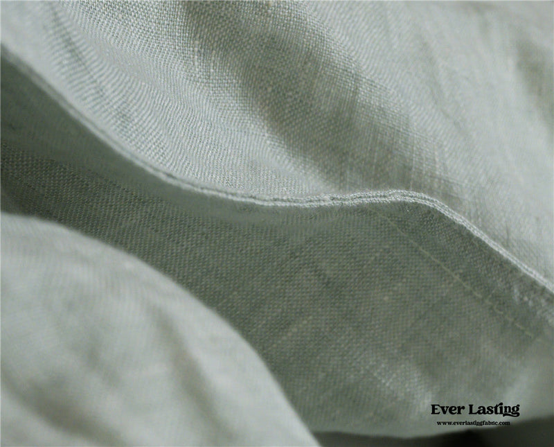 Tied Linen Bedding Set / Green