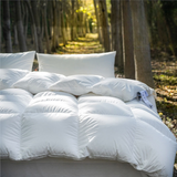 Ultra Fluffy Goose Down Duvet Insert Comforter / White Medium Summer