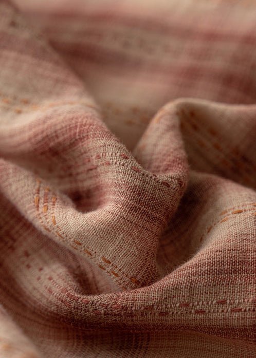  - Ever Lasting - Valentina Gingham Jacquard Bedding Set / Brown - Bedding Set - Ever Lasting