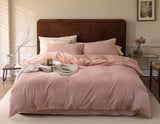 Velvet Bedding Set Pink / Small Flat