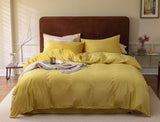 Velvet Bedding Set Yellow / Small Flat