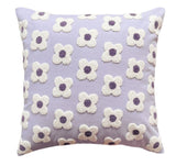 Velvet Daisy Rectangular & Square Pillow Cushion / Lavender Pillowcase Bedding Set