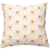 Velvet Daisy Rectangular & Square Pillow Cushion / Lavender White Pillowcase Bedding Set