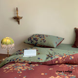 Vibrant Vintage Double Layered Floral Bedding Bundle