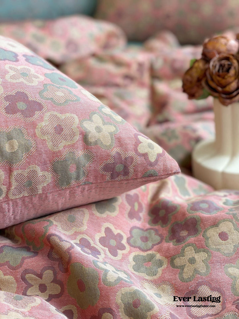 Vibrant Vintage Double Layered Floral Bedding Bundle