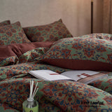 Vibrant Vintage Double Layered Floral Bedding Bundle