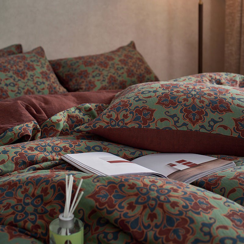  - Ever Lasting - Vibrant Vintage Double Layered Floral Bedding Bundle - Bedding Bundle - Ever Lasting