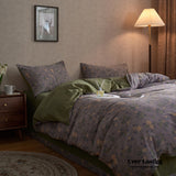 Vibrant Vintage Double Layered Floral Bedding Set