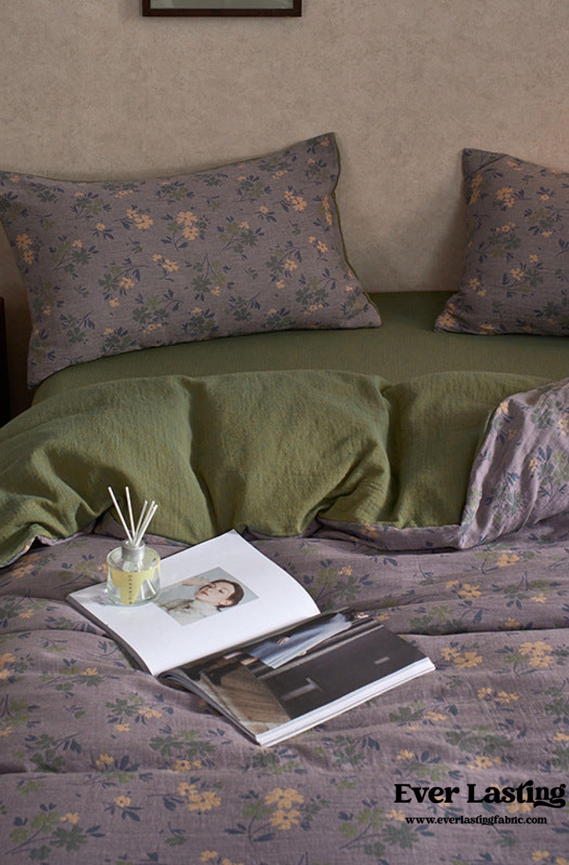  - Ever Lasting - Vibrant Vintage Double Layered Floral Bedding Set - Bedding Set - Ever Lasting