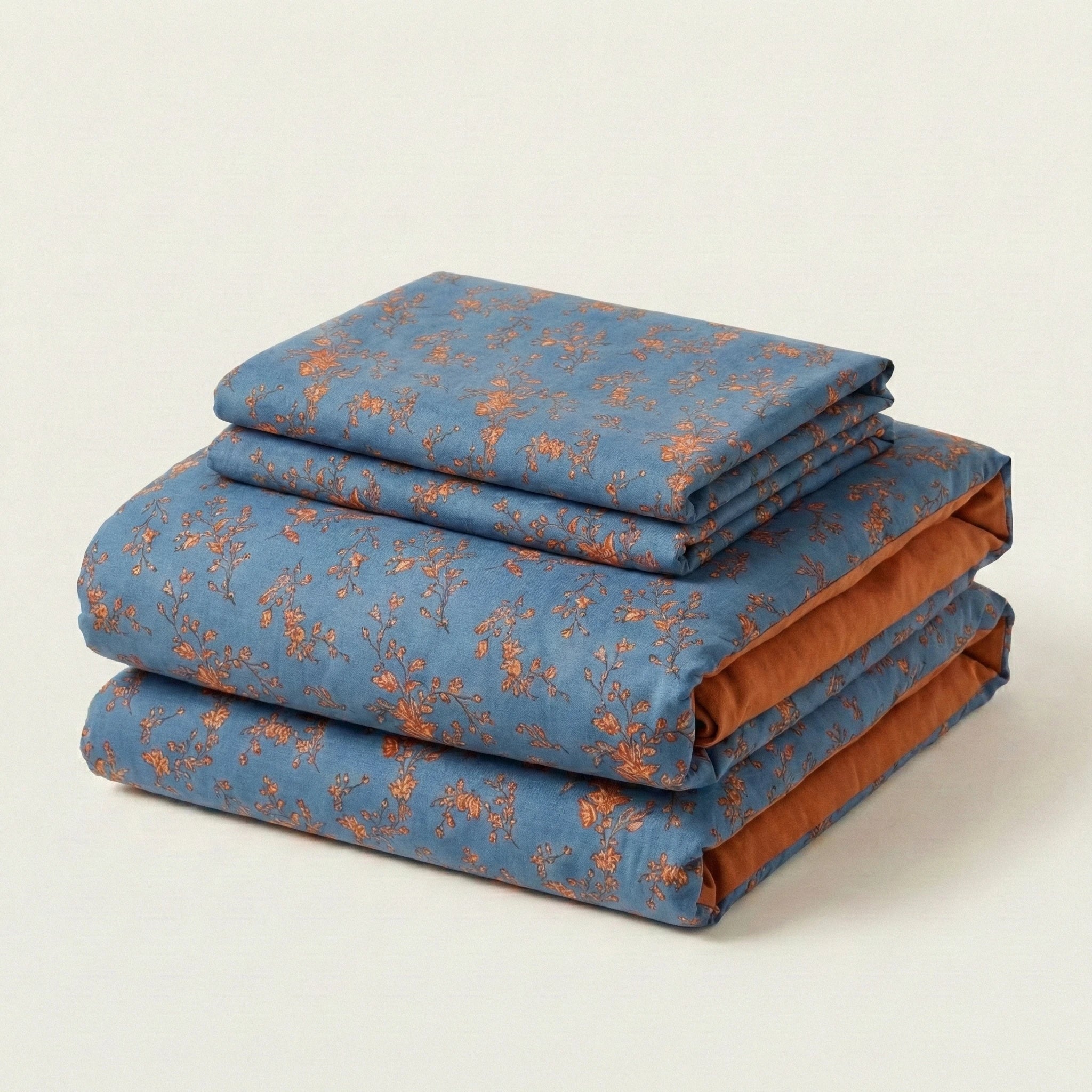  - Ever Lasting - Vibrant Vintage Double Layered Floral Bedding Set - Bedding Set - Ever Lasting