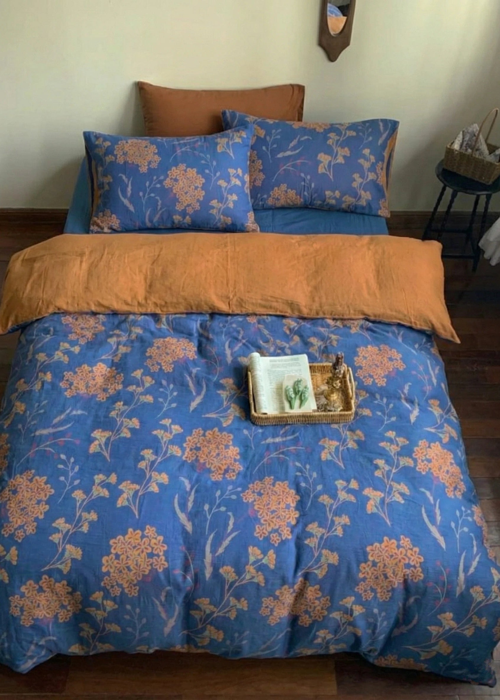  - Ever Lasting - Vibrant Vintage Double Layered Floral Bedding Set - Bedding Set - Ever Lasting