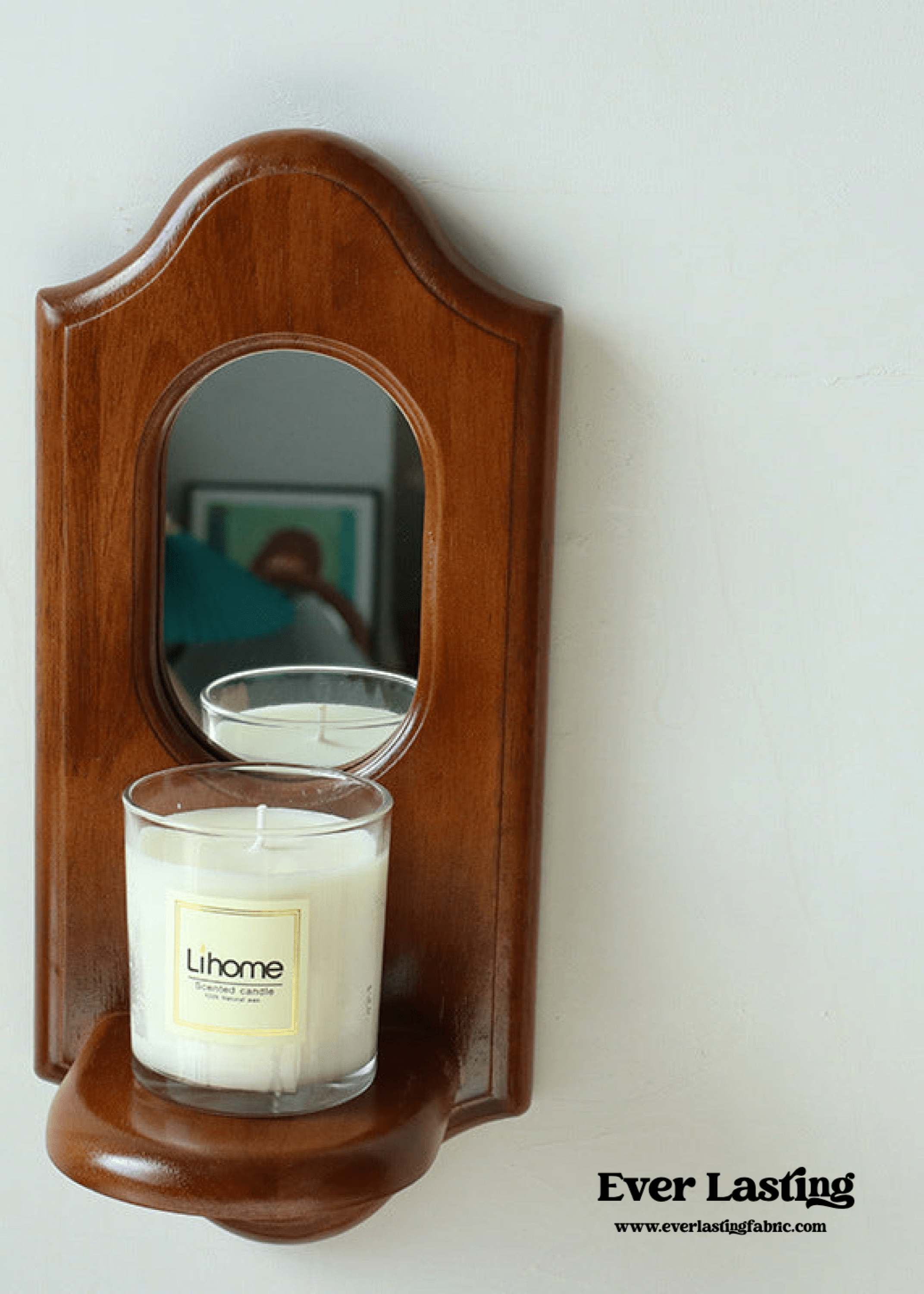  - Ever Lasting - Vintage Aesthetic Wooden Wall Mirror & Candlestick Holder (4 Styles) - Candle Holder - Ever Lasting
