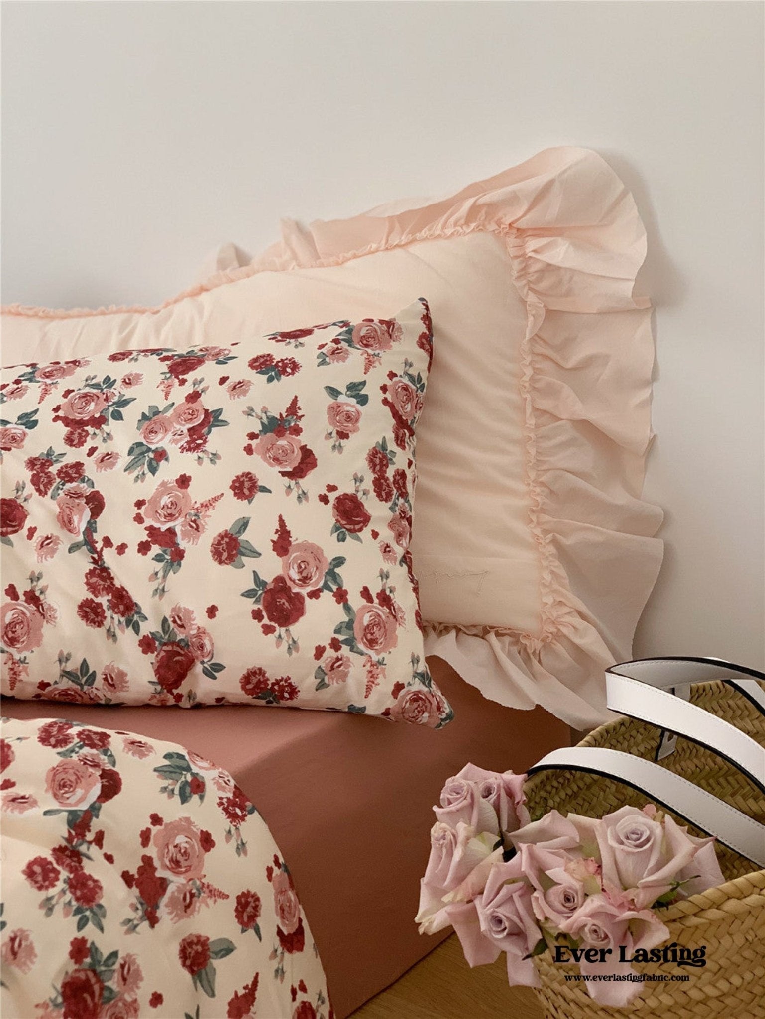 Vintage Floral Jersey Knit Bedding Bundle - Ever Lasting