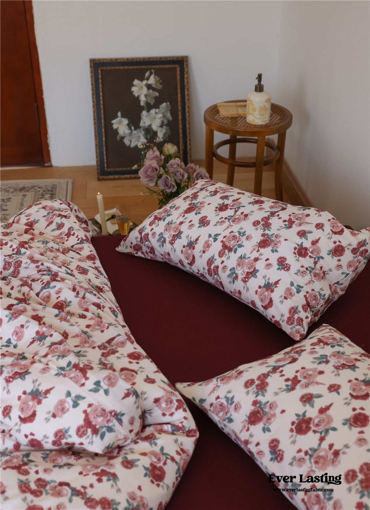 Vintage Floral Jersey Knit Bedding Bundle - Ever Lasting