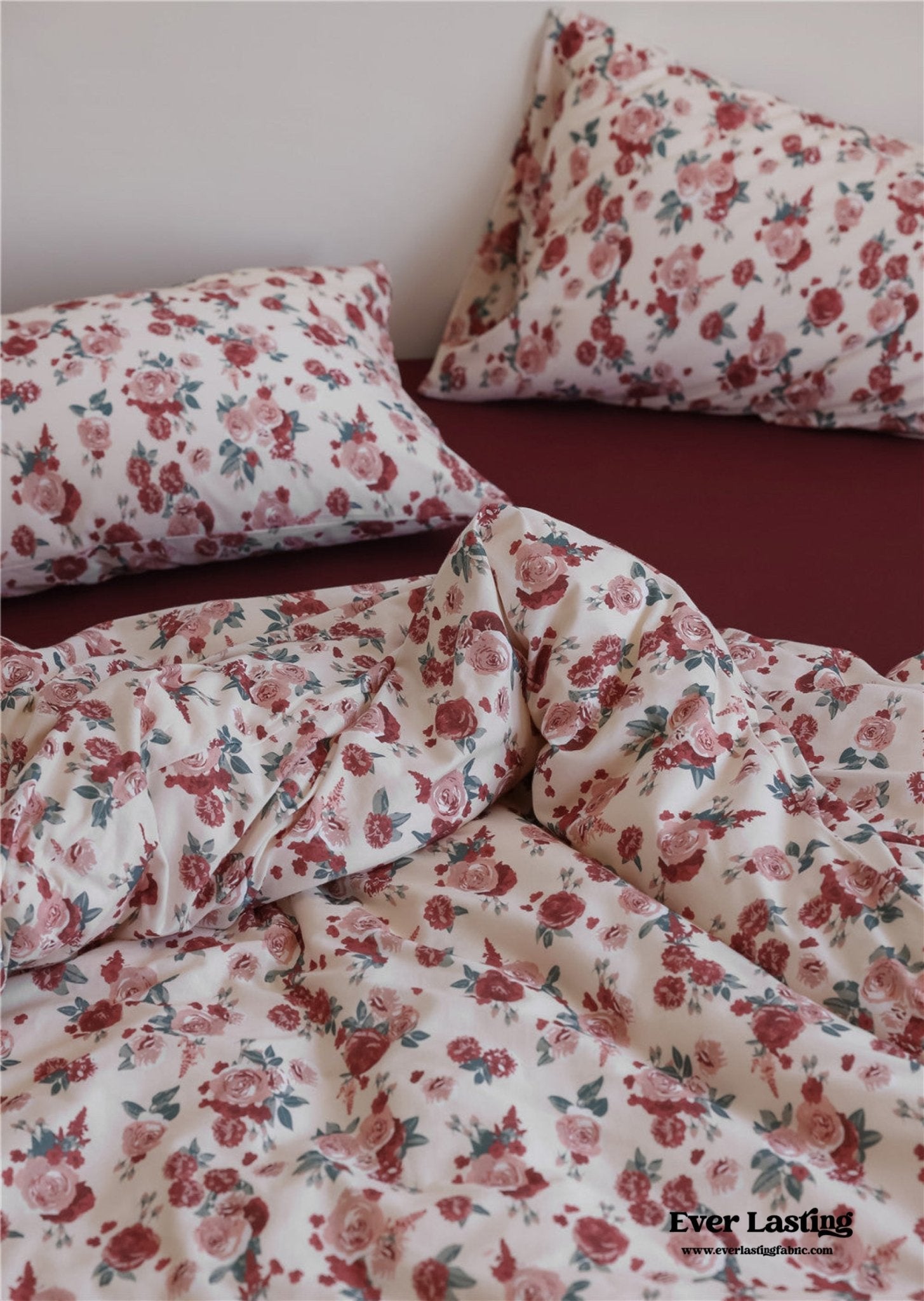 Vintage Floral Jersey Knit Bedding Bundle - Ever Lasting