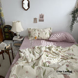 Vintage Inspired Floral Blanket Blankets
