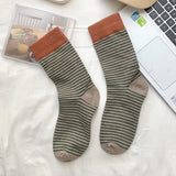 Vintage Inspired Pinstripe Cotton Socks