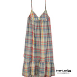 Vintage Inspired Plaid Pajama Dress Pajamas