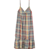 Vintage Inspired Plaid Tank Shorts Pajama Set Dress Pajamas