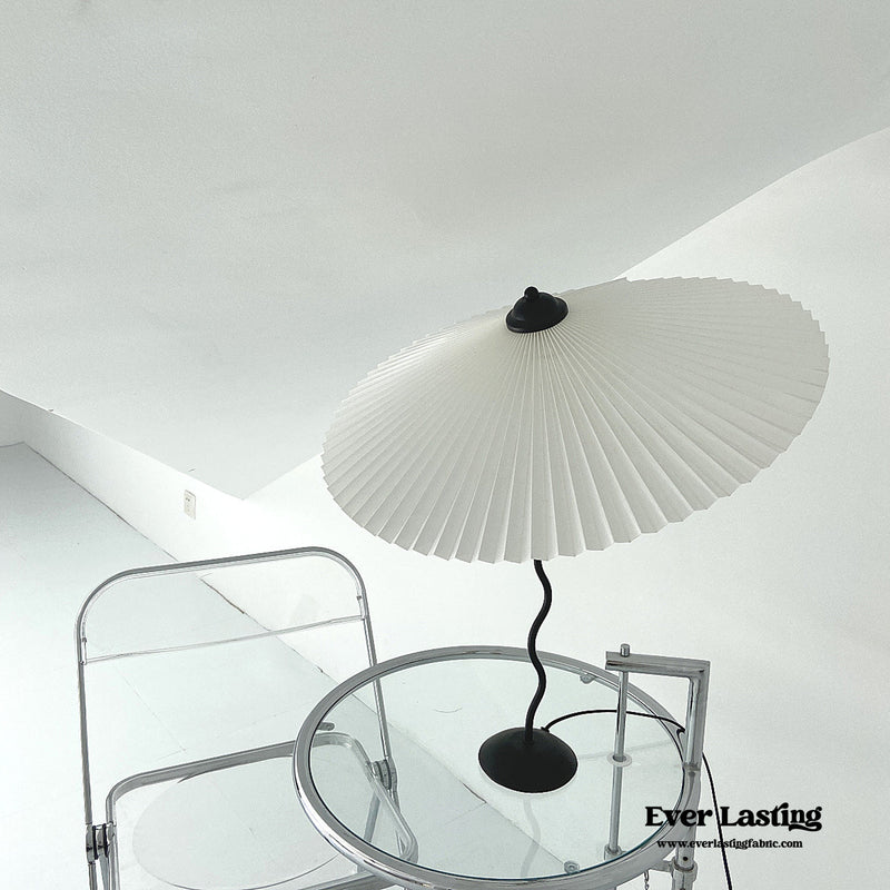 Vintage Inspired Tilted Umbrella Lamp / White Light
