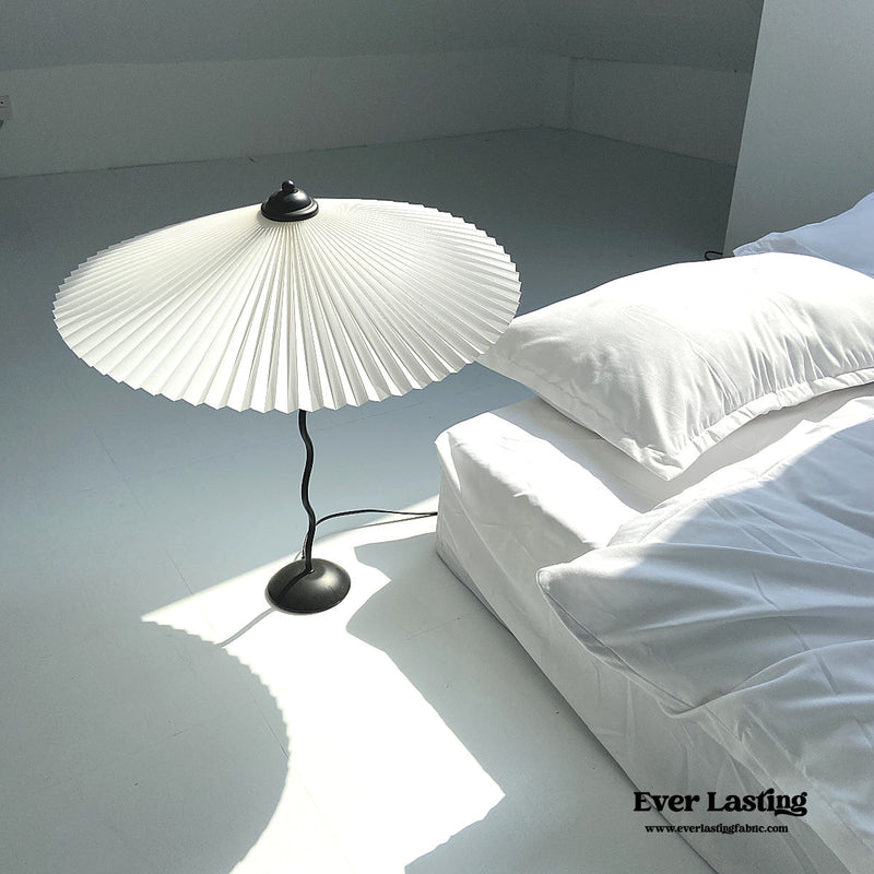 Vintage Inspired Tilted Umbrella Lamp / White Light