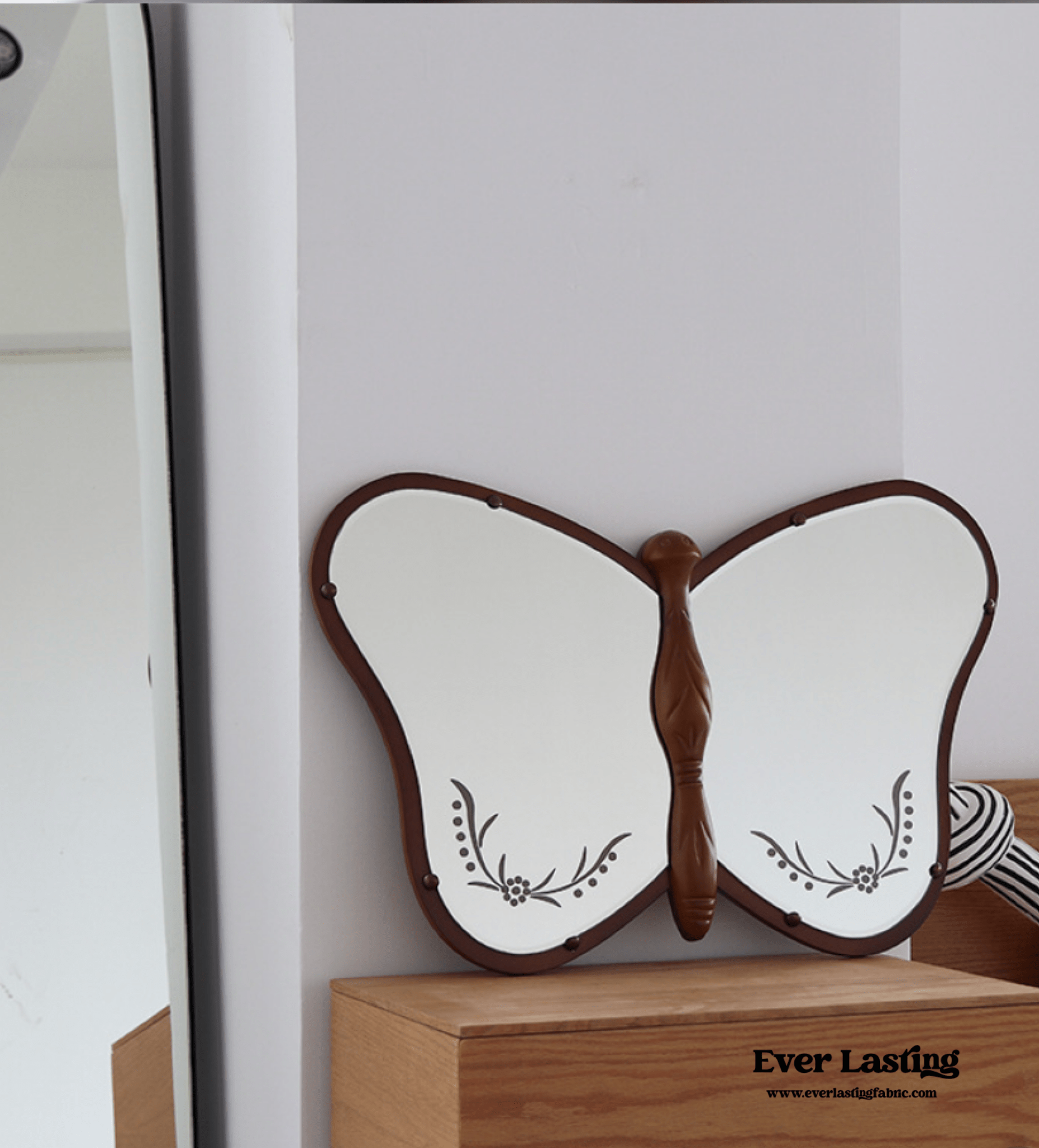 Vintage Wooden Butterfly Mirror - Ever Lasting