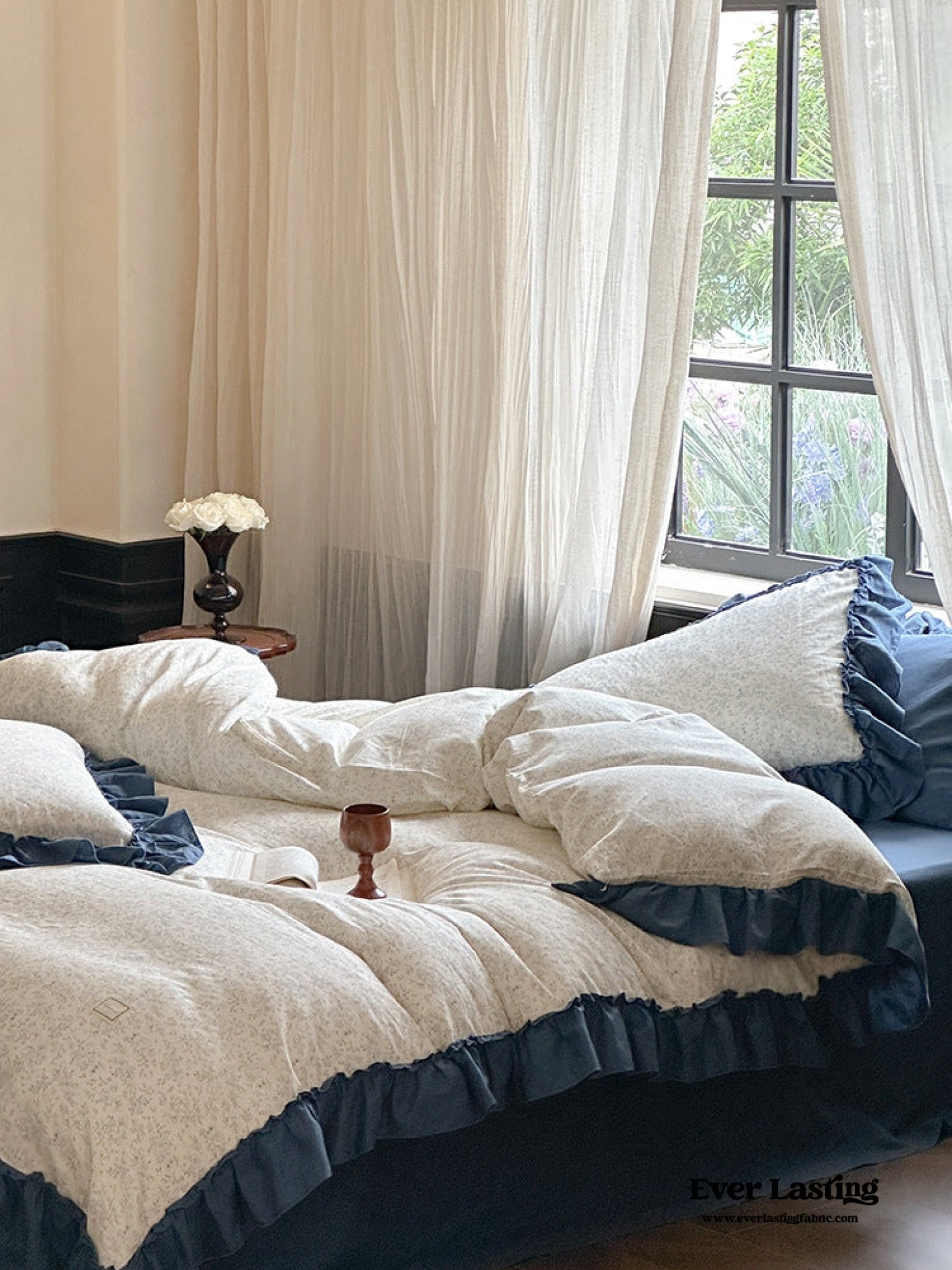 Vivienne Floral Double Gauze Bedding Bundle - Ever Lasting