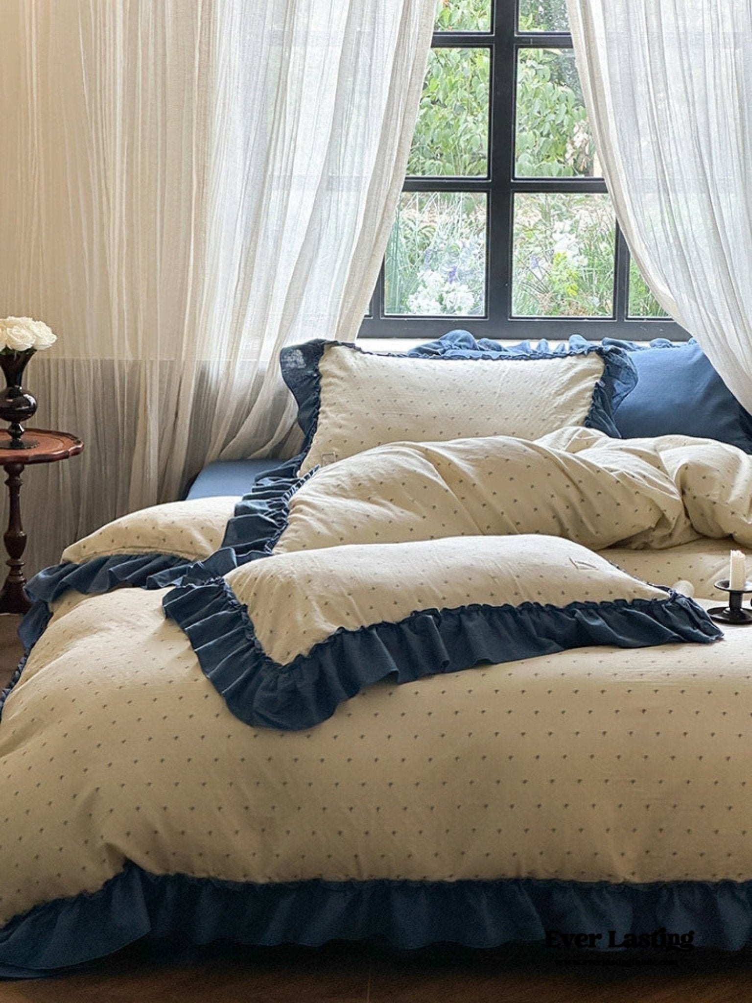 Vivienne Floral Double Gauze Bedding Bundle - Ever Lasting