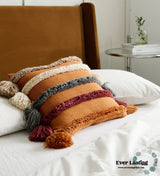 Warm Tone Fall Tufted Pillows With Tassels (5 Colors) Pillow