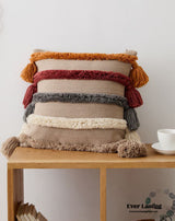 Warm Tone Fall Tufted Pillows With Tassels (5 Colors) Pillow