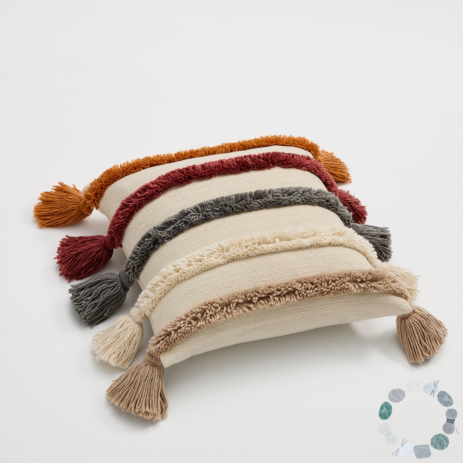  - Ever Lasting - Warm Tone Fall Tufted Pillows with Tassels (5 Colors) - Pillow - Ever Lasting