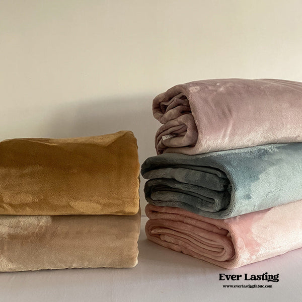 Warm Tone Lush Fleece Blanket / Blue Blankets