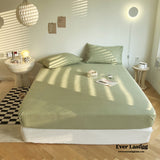 Washed Cotton Bed Sheets (12 Colors) Avocado Green / Small Flat Sheet