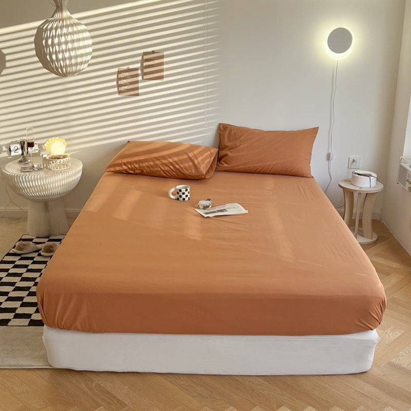 Washed Cotton Bed Sheets (14 Colors) Orange / Small Flat Sheet