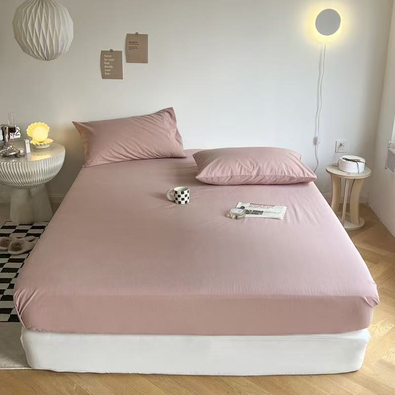-Ever Lasting - Washed Cotton Bed Sheets / Pink (Final Sale) -Bed Sheet -Ever Lasting