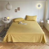 Washed Cotton Pillowcases (14 Colors) Mustard Yellow