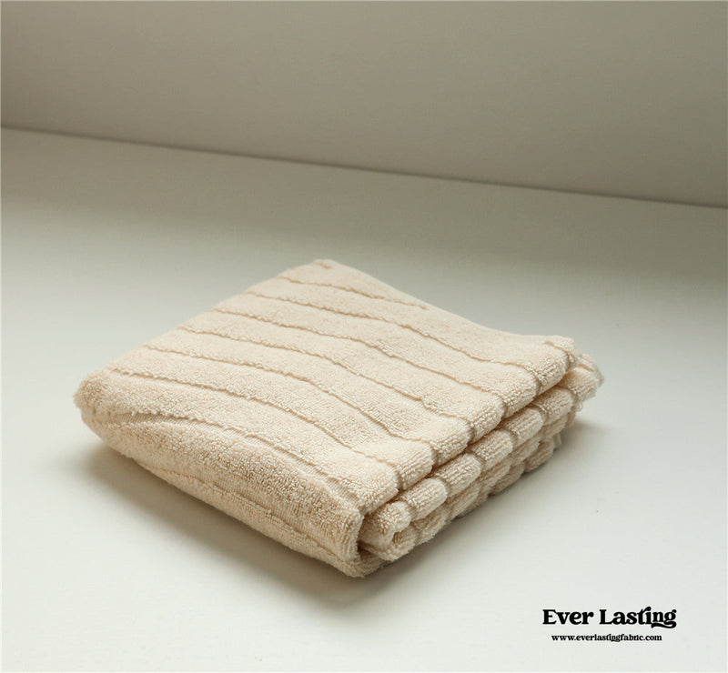 Wavy Cotton Towel / Green