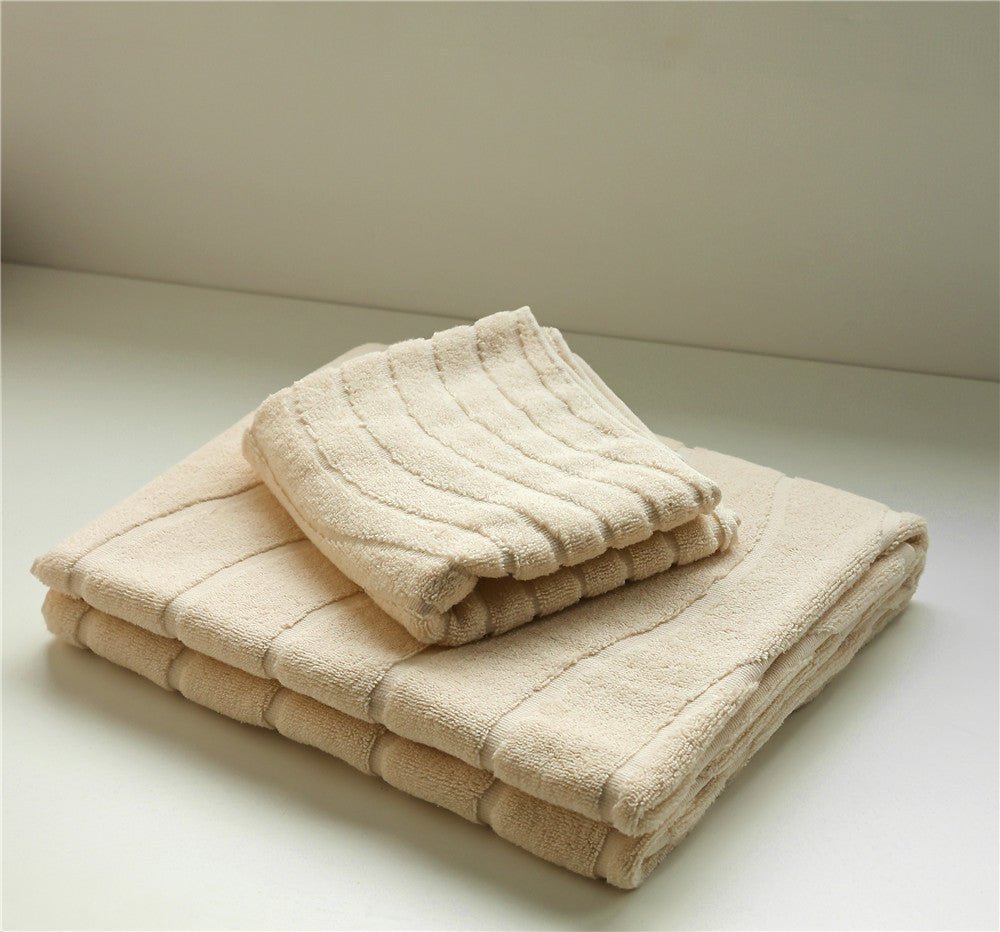  - Ever Lasting - Wavy Cotton Towel / Green - Towel - Ever Lasting