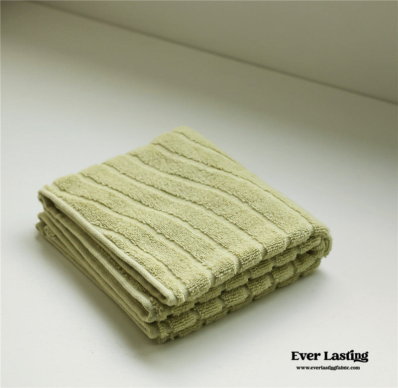 Wavy Cotton Towel / Yellow