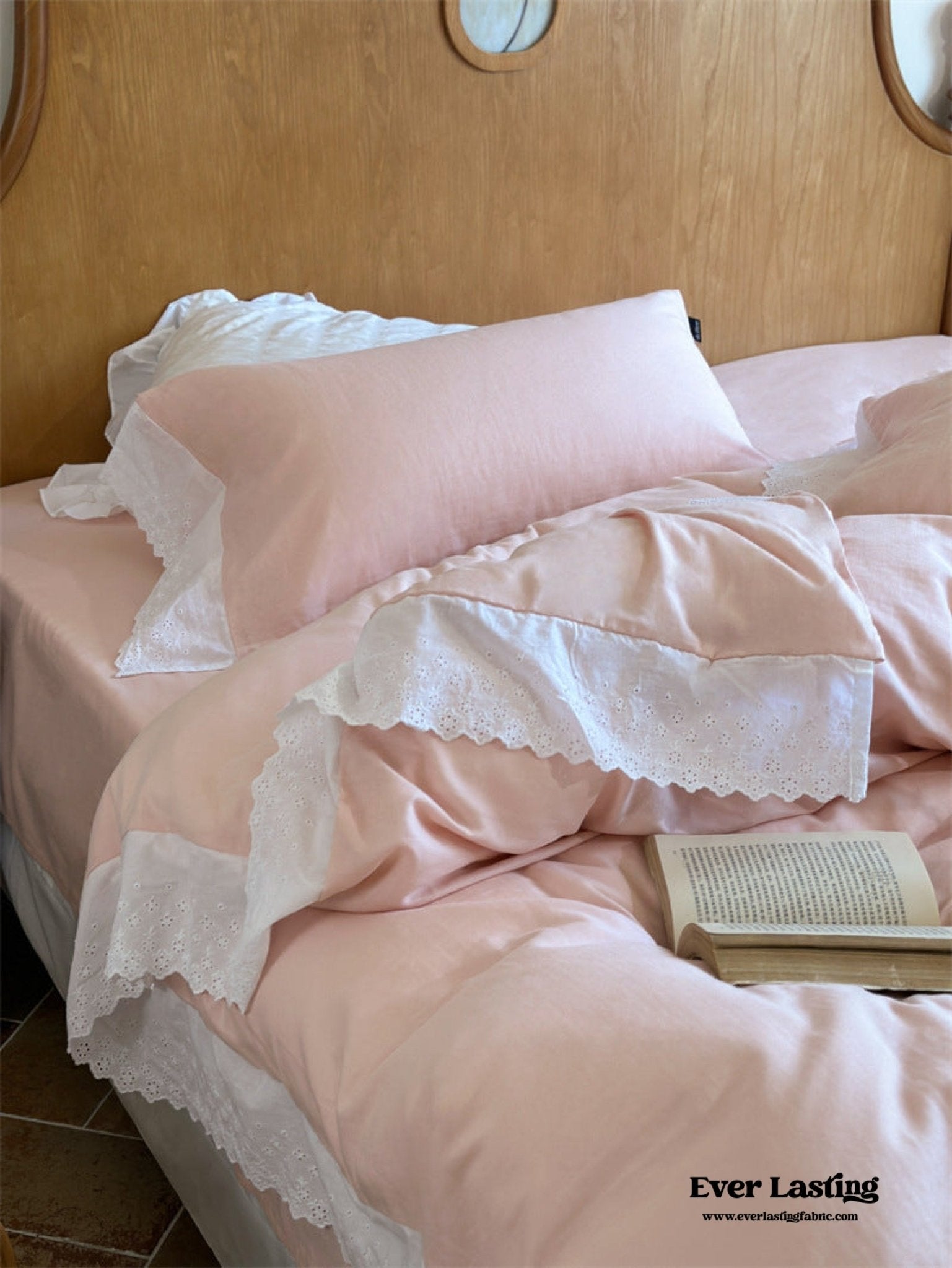 White Ruffle Lace Bedding Bundle - Ever Lasting