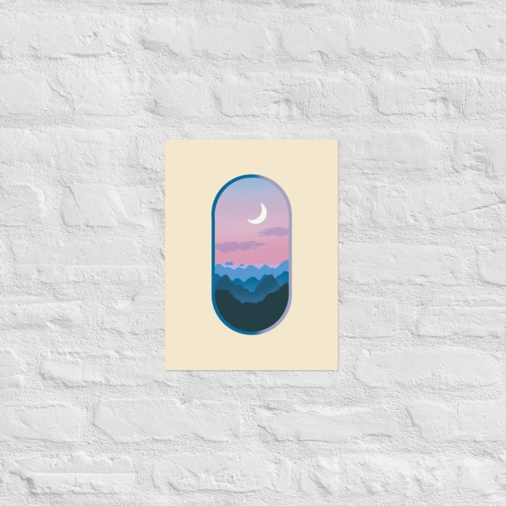 “Window to the Moon” Aesthetic Night Sky Print - Ever Lasting