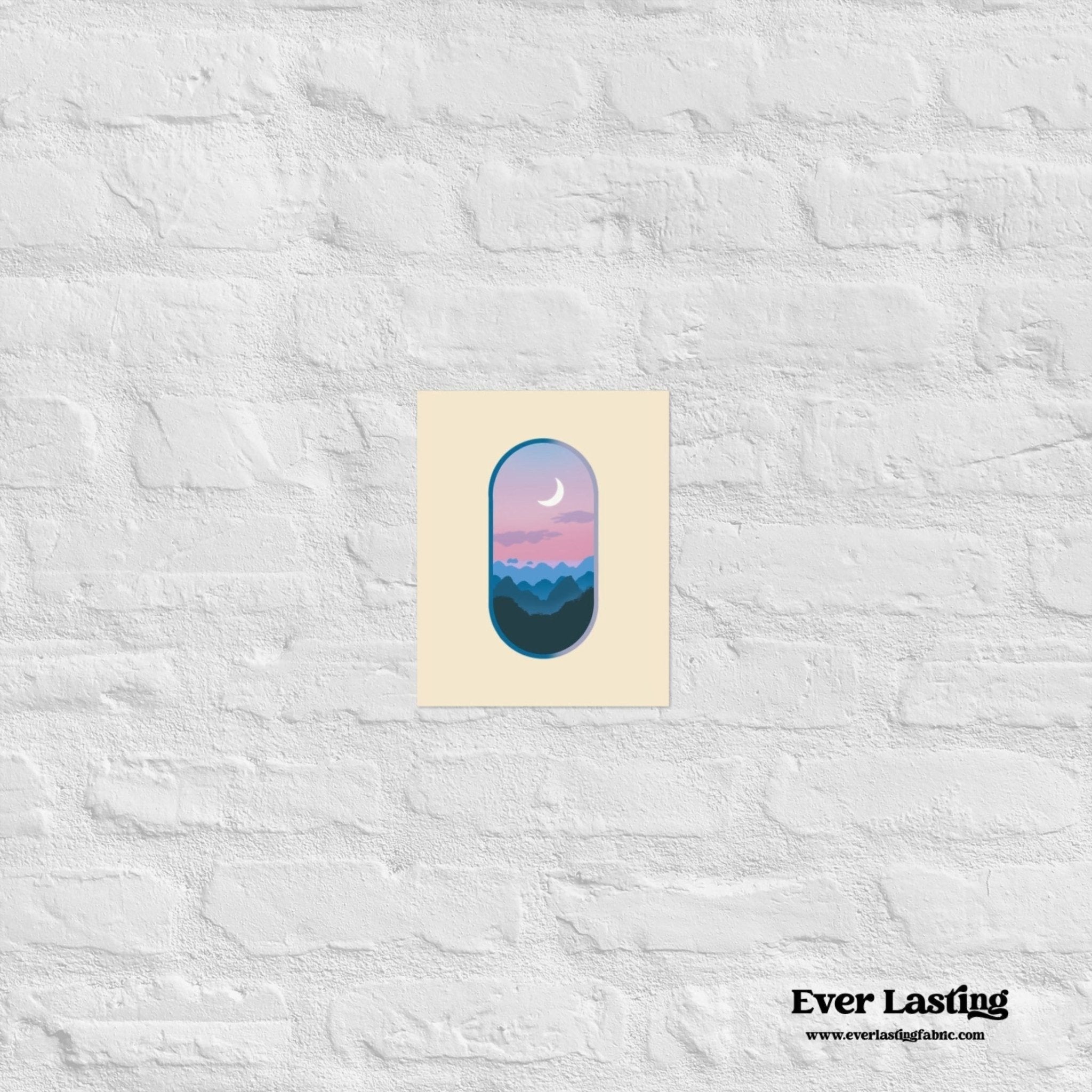 “Window to the Moon” Aesthetic Night Sky Print - Ever Lasting