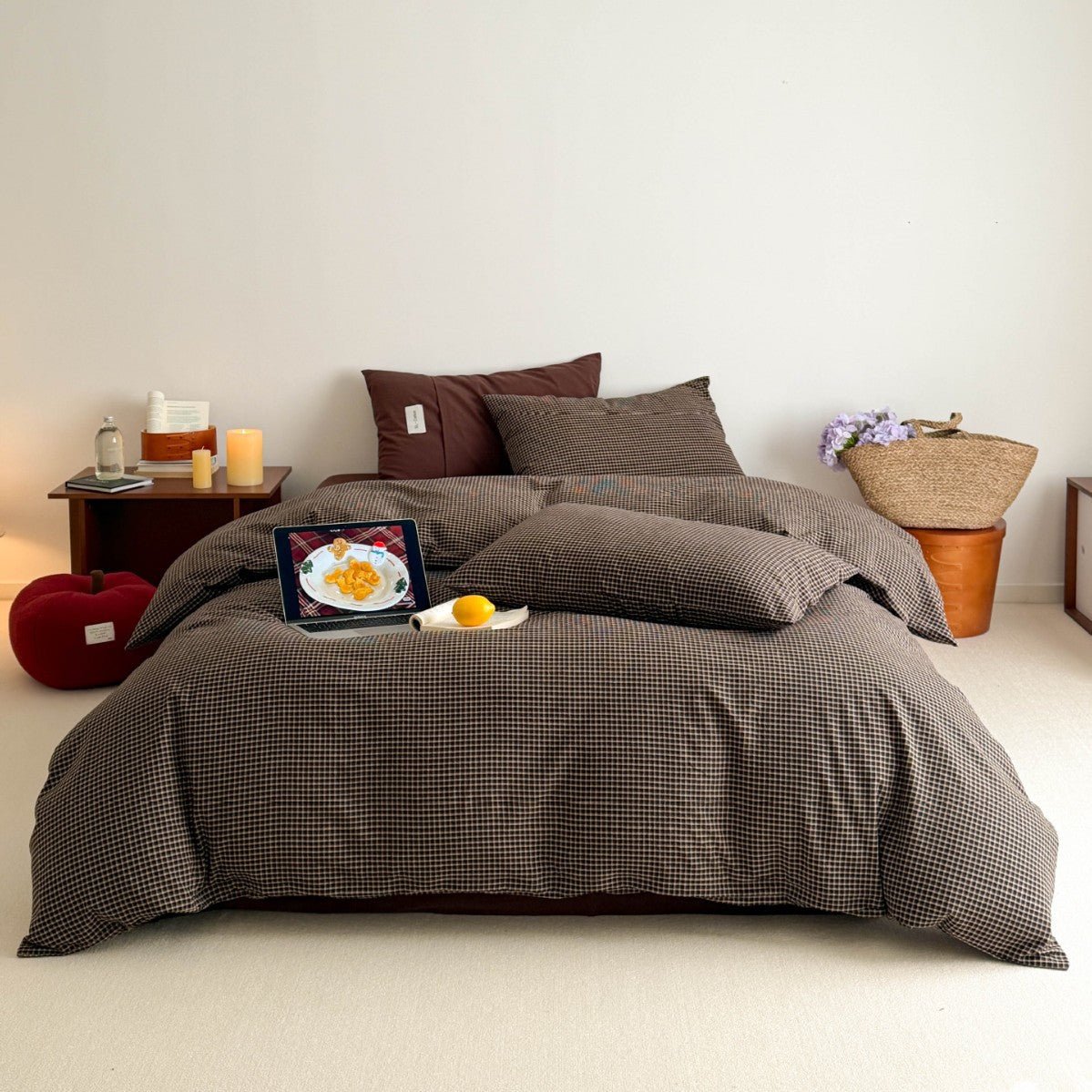  - Ever Lasting - Winnie Gingham Bedding Set / Red - Bedding Set - Ever Lasting