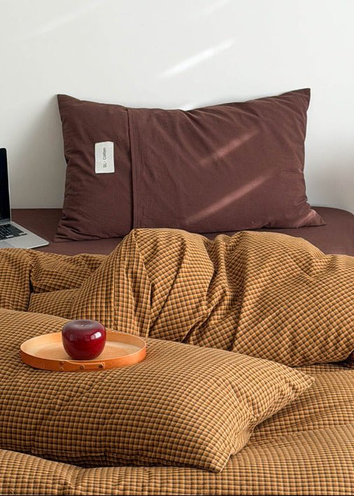  - Ever Lasting - Winnie Gingham Bedding Set / Red - Bedding Set - Ever Lasting