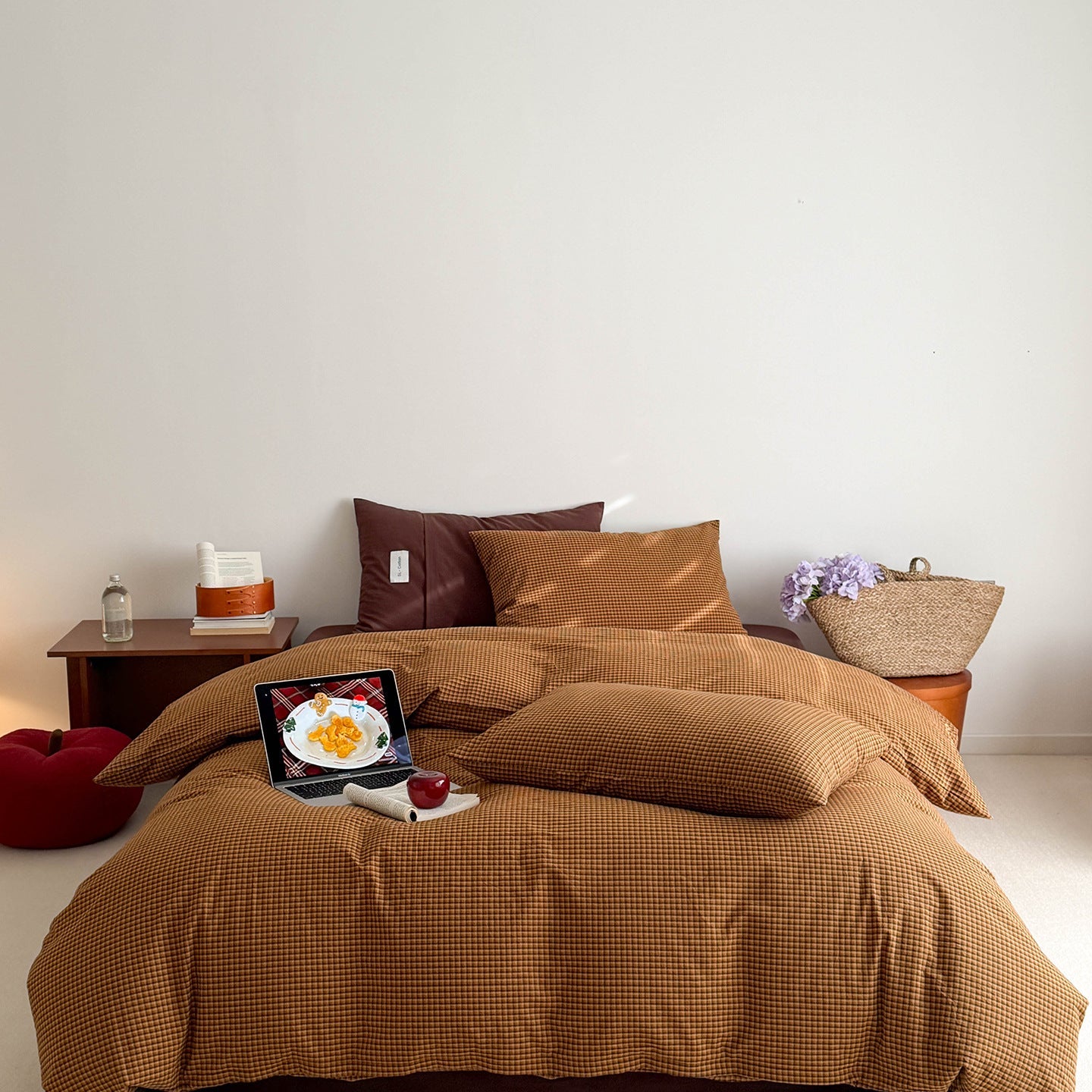  - Ever Lasting - Winnie Gingham Bedding Set / Red - Bedding Set - Ever Lasting