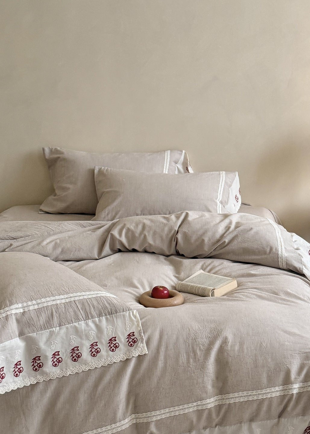 -Ever Lasting - Winslow Lace Bedding Set / White -Bedding Set -Ever Lasting